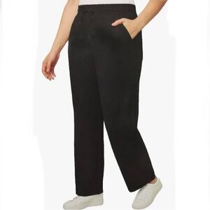 Mondetta Women's Straight Leg Pull On Pant Black Size L New